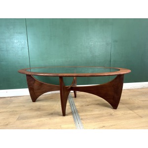 Mid Century Teak G Plan Astro Oval Coffee Table-Courier