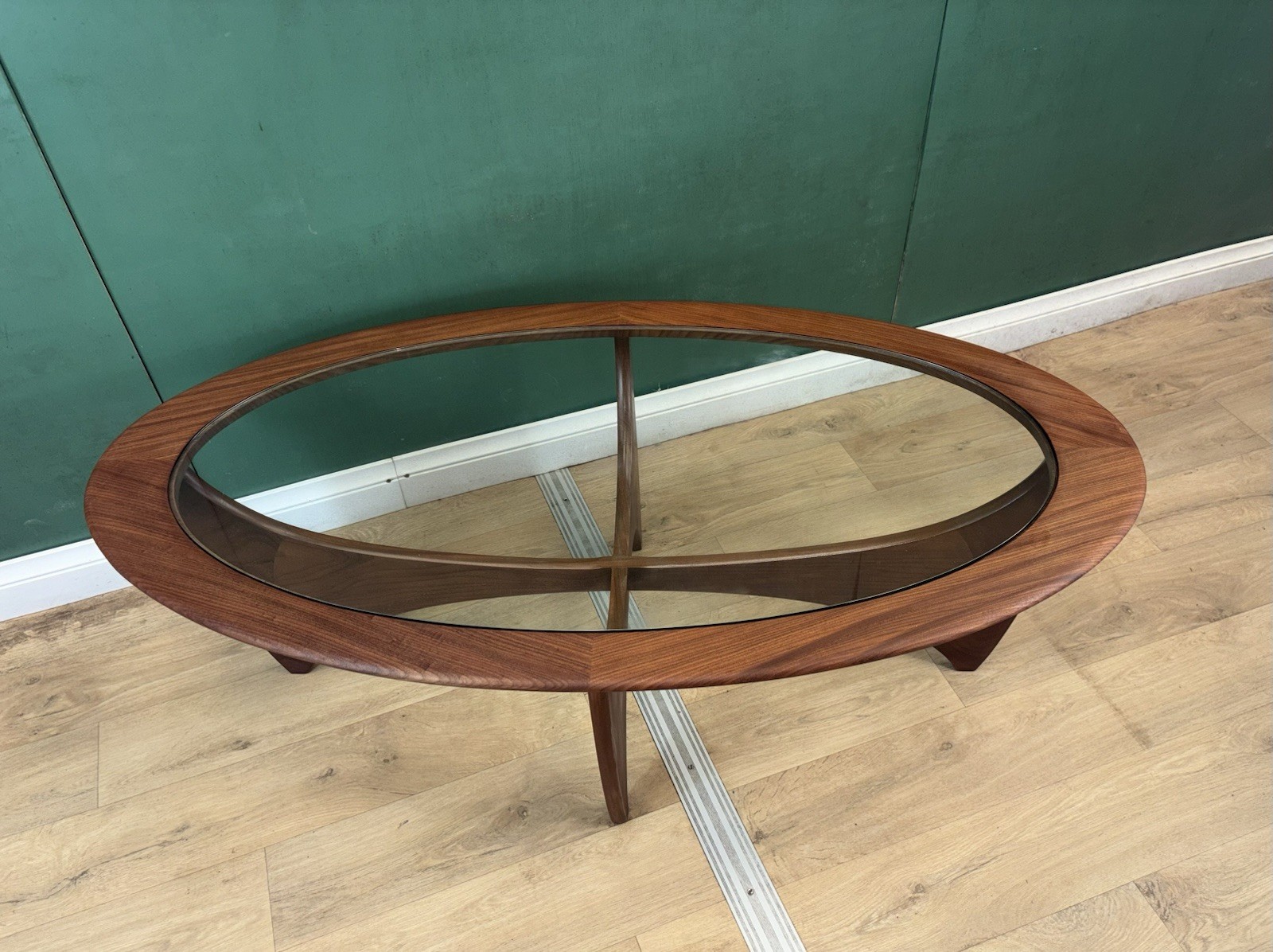 Mid Century Teak G Plan Astro Oval Coffee Table-Courier