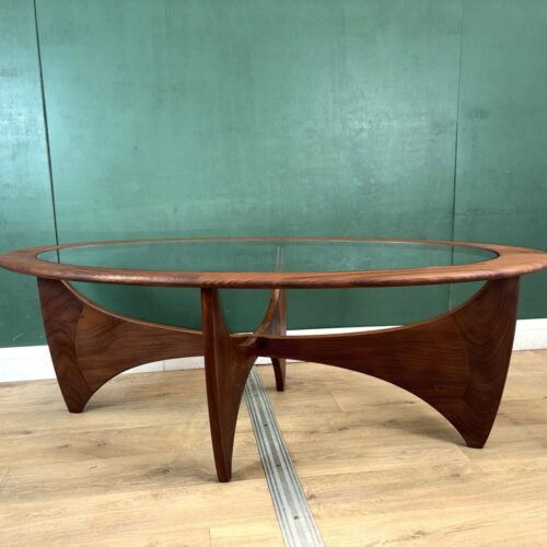 Mid Century Teak G Plan Astro Oval Coffee Table-Courier
