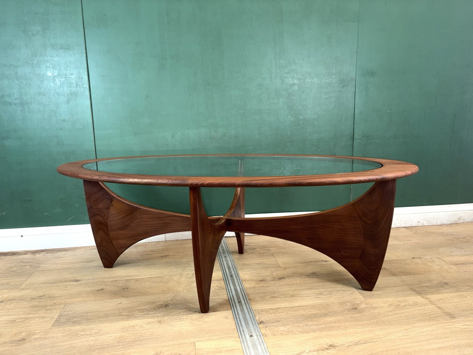 Mid Century Teak G Plan Astro Oval Coffee Table-Courier