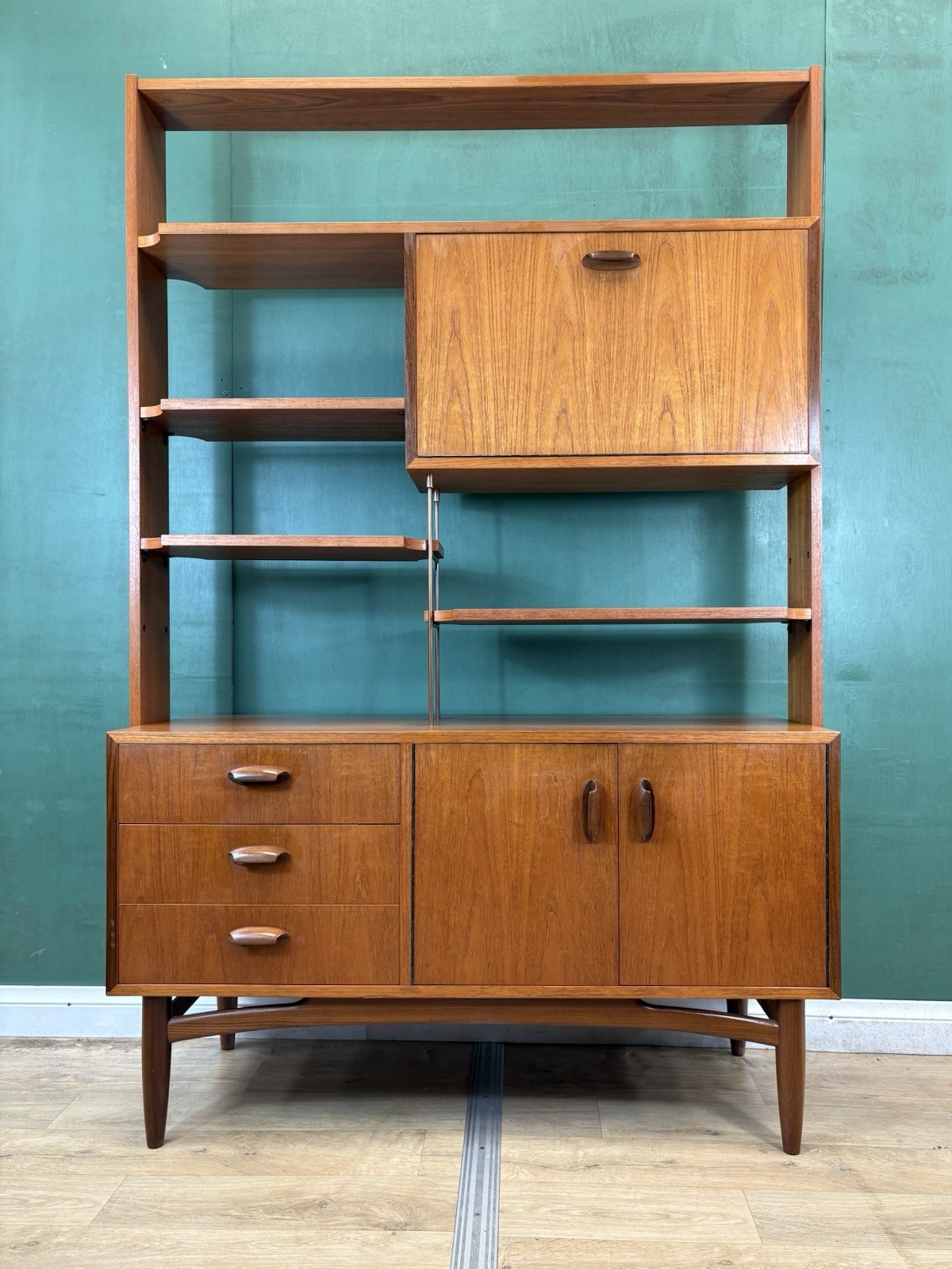 Mid Century Teak G Plan Brazilia Sideboard Room Divider -Courier
