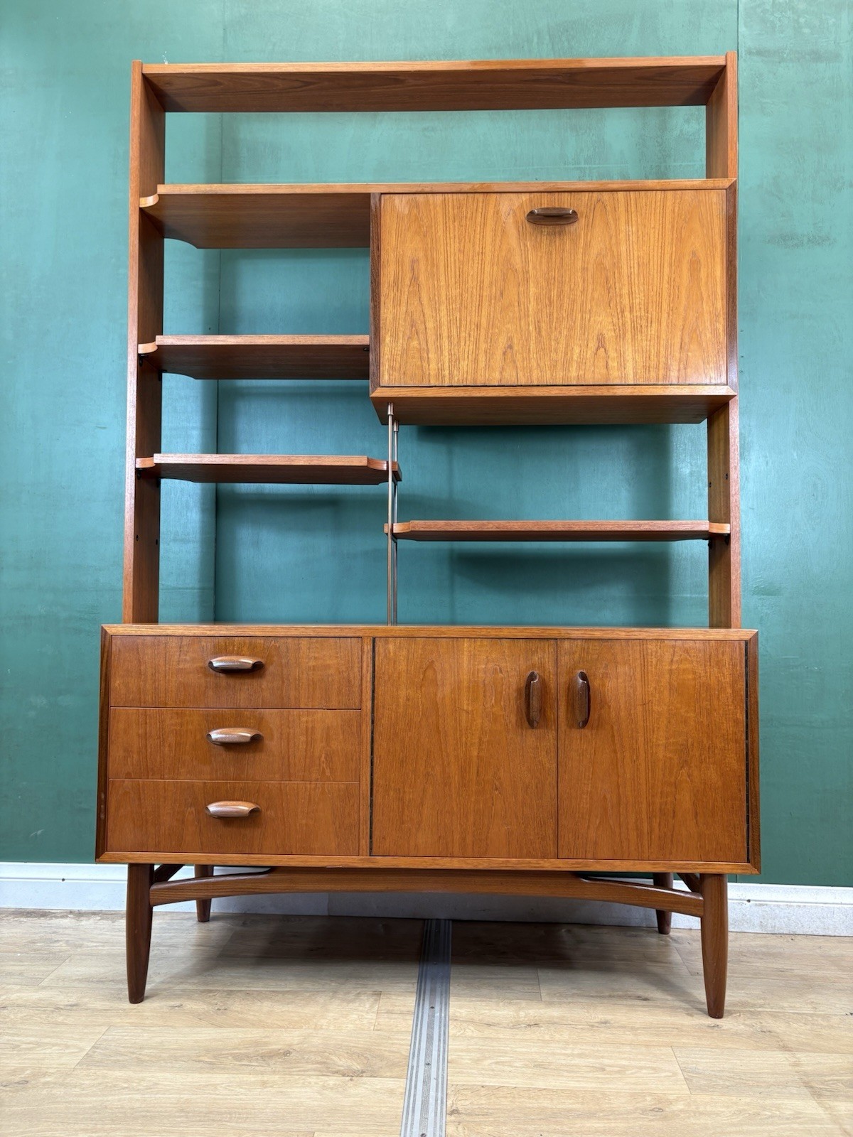 Mid Century Teak G Plan Brazilia Sideboard Room Divider -Courier