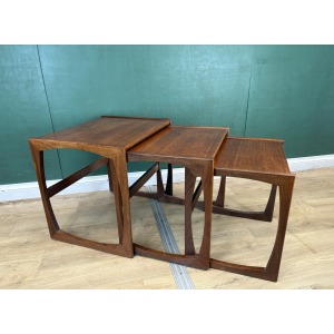 Mid Century Teak G Plan Quadrille Nest Of Tables