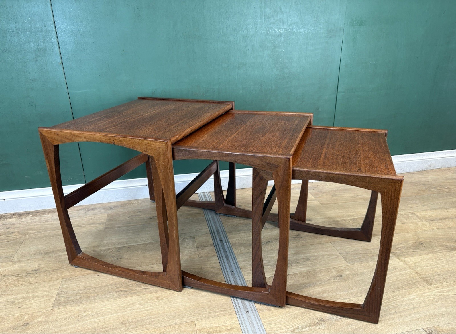 Mid Century Teak G Plan Quadrille Nest Of Tables