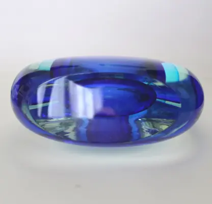Gigantic 55.5 cm Art Glass Murano Sommerso Cenedese teardrop bottle Vase C.20thC - Image 7