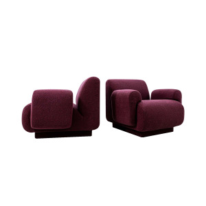 Pair Of Modular Lounge Chairs By Eberhard Geißler, Oelsa, Germany, 1970’s