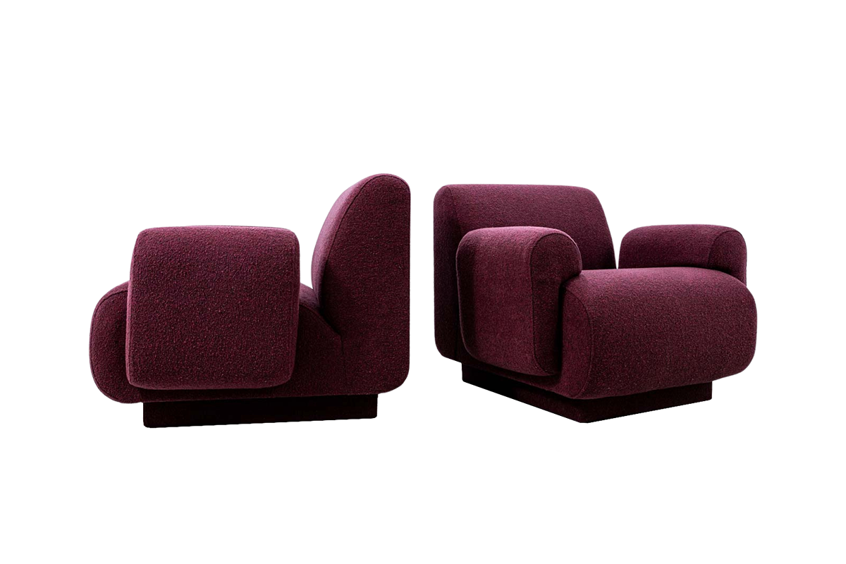 Pair Of Modular Lounge Chairs By Eberhard Geißler, Oelsa, Germany, 1970’s
