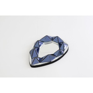 Olivier De Schrijver – Contemporary Blue Teardrop Shaped Mirror