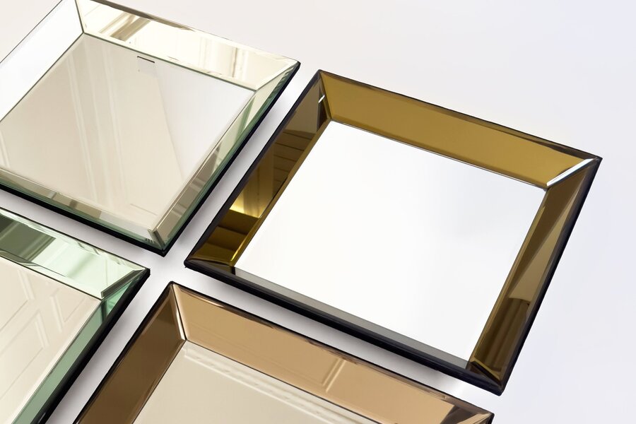 Olivier De Schrijver Contemporary Suite Of 4 Square Mirrors