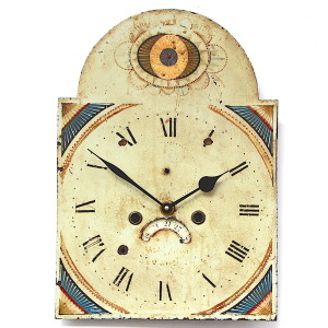 Original 18th Century Original Iron Grandfather/Longcase Clock Dial. Fully Guaranteed.
