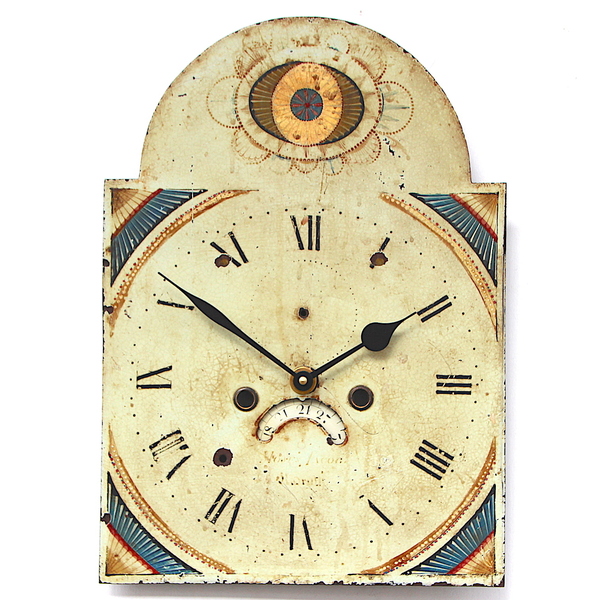 Original 18th Century Original Iron Grandfather/Longcase Clock Dial. Fully Guaranteed.