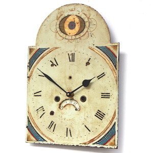 Original 18th Century Original Iron Grandfather/Longcase Clock Dial. Fully Guaranteed.