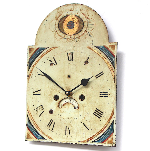 Original 18th Century Original Iron Grandfather/Longcase Clock Dial. Fully Guaranteed.