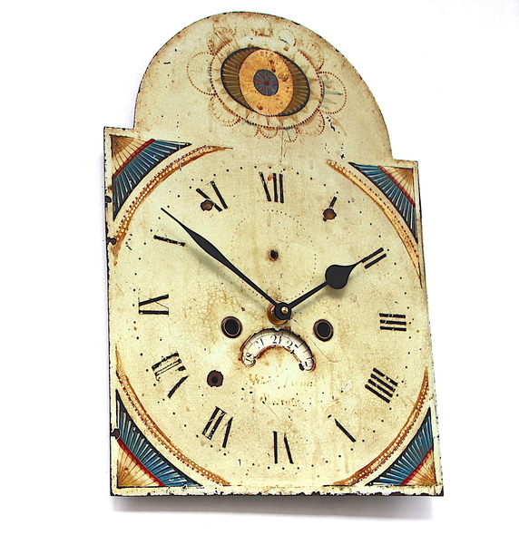 Original 18th Century Original Iron Grandfather/Longcase Clock Dial. Fully Guaranteed.