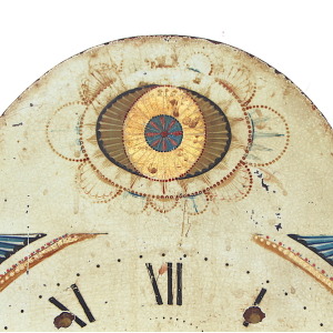 Original 18th Century Original Iron Grandfather/Longcase Clock Dial. Fully Guaranteed.