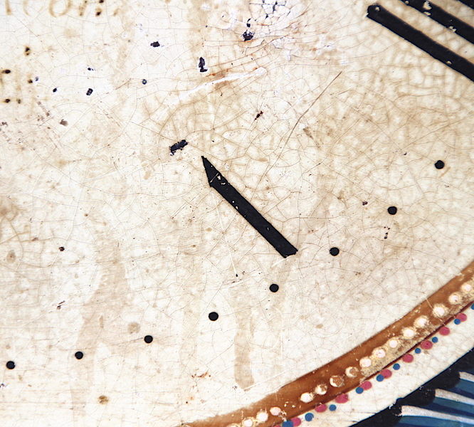 Original 18th Century Original Iron Grandfather/Longcase Clock Dial. Fully Guaranteed.