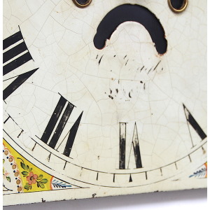 Original 18th Century Original Iron Grandfather/Longcase Clock Dial. Fully Guaranteed.