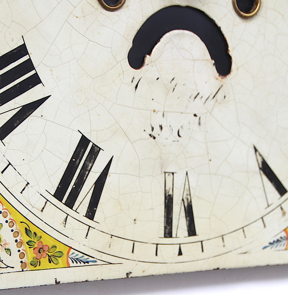 Original 18th Century Original Iron Grandfather/Longcase Clock Dial. Fully Guaranteed.