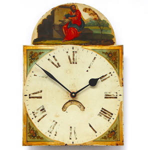 Original 18th Century Original Iron Grandfather/Longcase Clock Dial. Fully Guaranteed.
