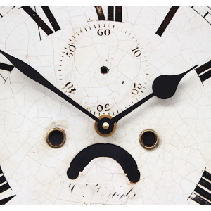 Original 18th Century Original Iron Grandfather/Longcase Clock Dial. Fully Guaranteed.