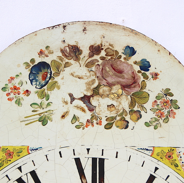 Original 18th Century Original Iron Grandfather/Longcase Clock Dial. Fully Guaranteed.