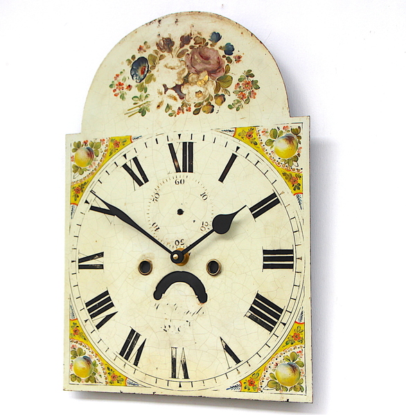 Original 18th Century Original Iron Grandfather/Longcase Clock Dial. Fully Guaranteed.