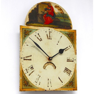 Original 18th Century Original Iron Grandfather/Longcase Clock Dial. Fully Guaranteed.