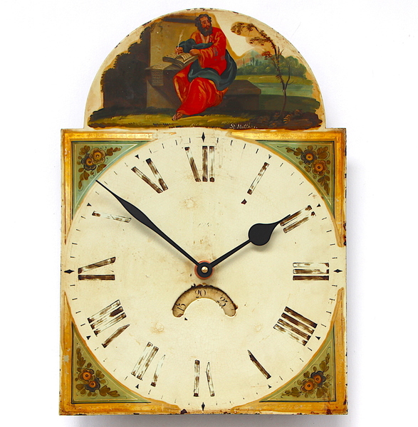 Original 18th Century Original Iron Grandfather/Longcase Clock Dial. Fully Guaranteed.