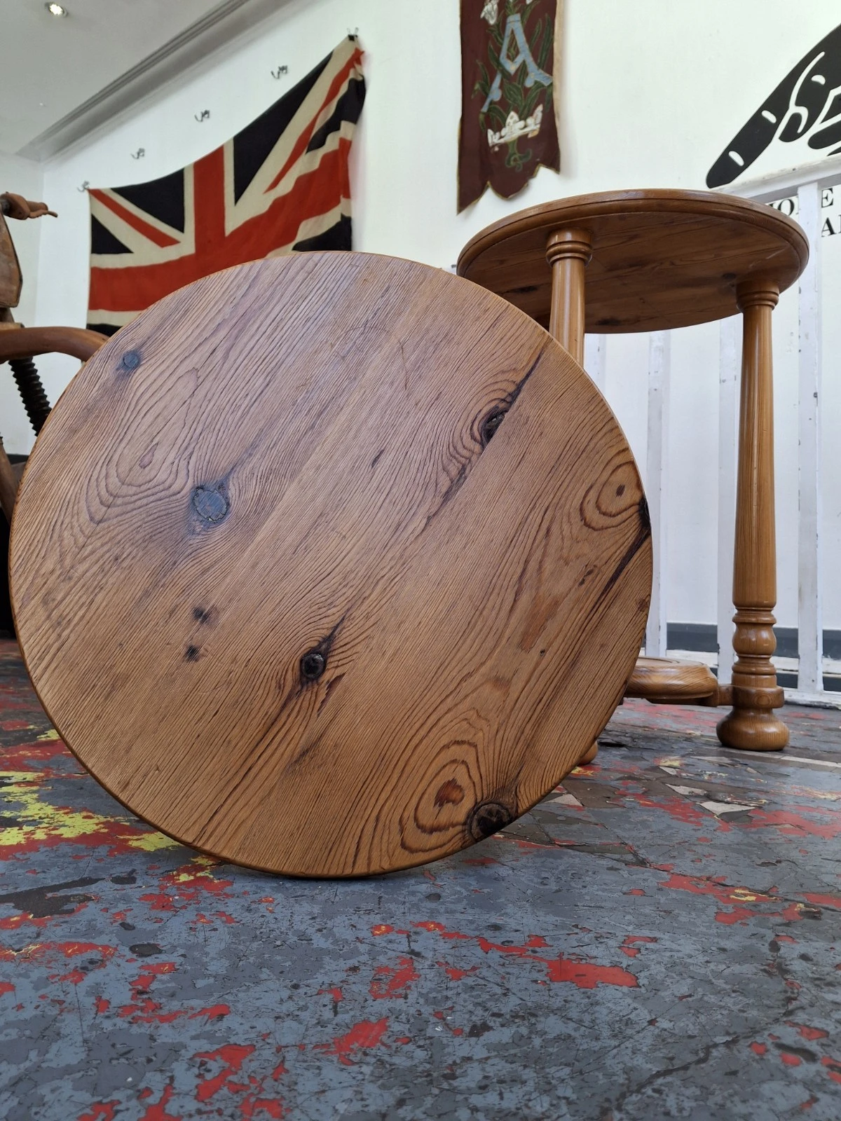 Pair Of 1960s Swedish Pine Side/Display Tables/Stands