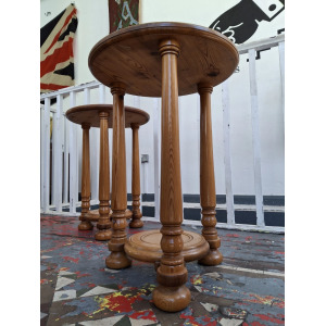 Pair Of 1960s Swedish Pine Side/Display Tables/Stands