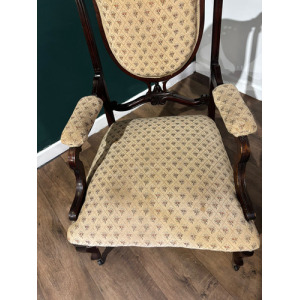Pair Of Antique Mahogany Framed Drawing Room Chairs