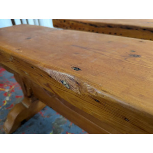 Pair of Early 20th Century Pine Tavern/Hall Benches