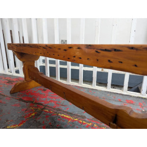 Pair of Early 20th Century Pine Tavern/Hall Benches