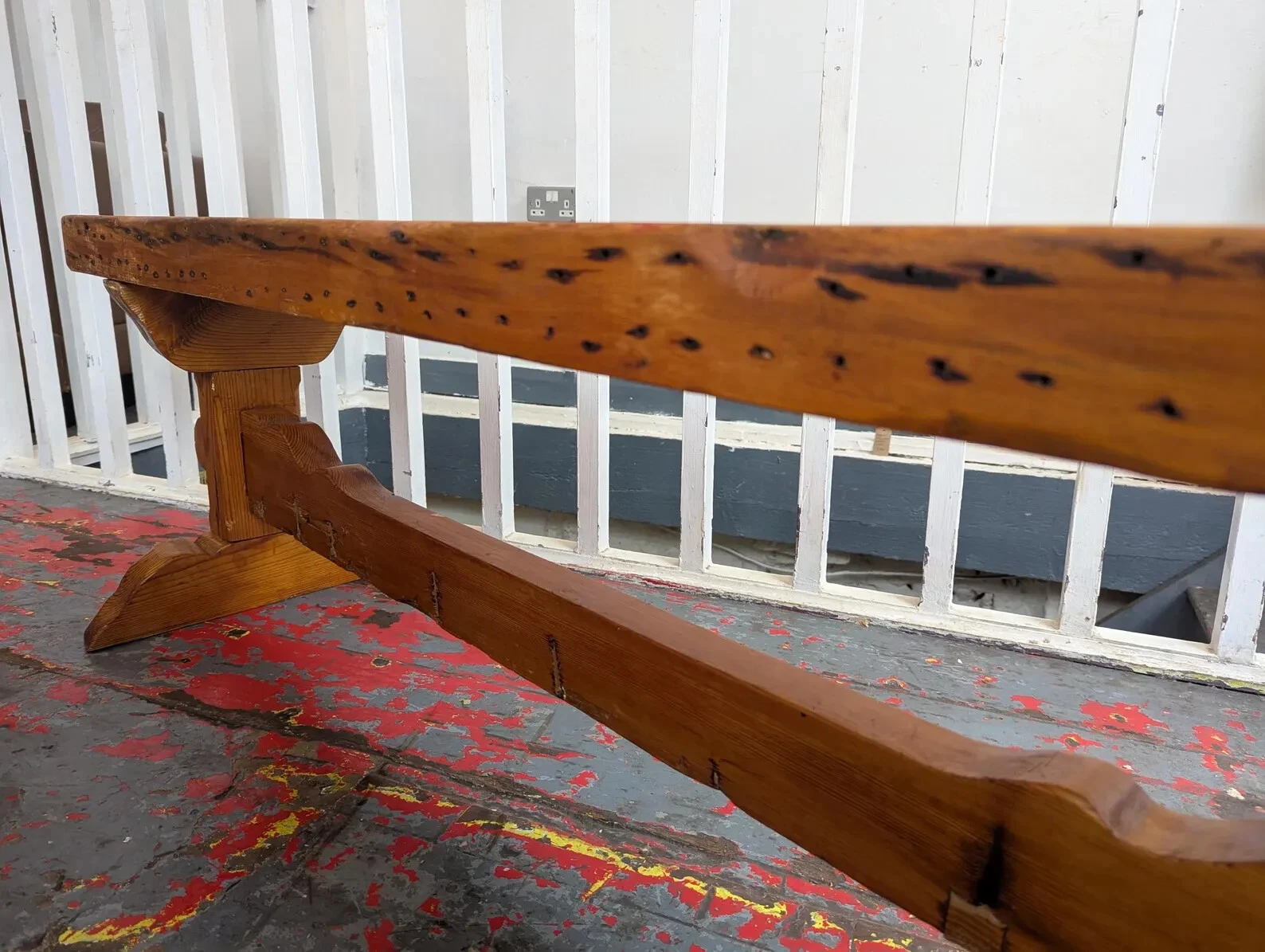 Pair of Early 20th Century Pine Tavern/Hall Benches