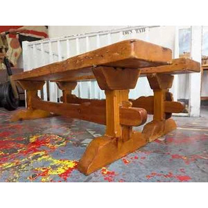 Pair of Early 20th Century Pine Tavern/Hall Benches