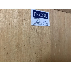 Pair Of Ercol Mural Glazed Cabinets In Light Finish.