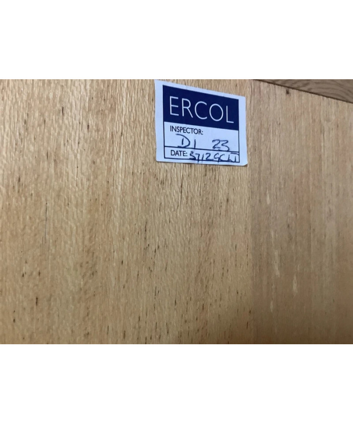 Pair Of Ercol Mural Glazed Cabinets In Light Finish.