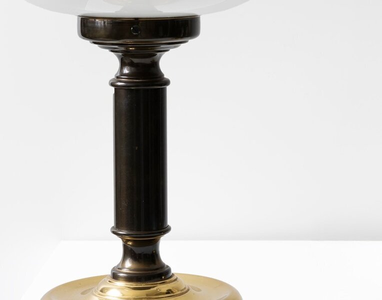 Pair Of French Opaline Table Lamps 20th Century