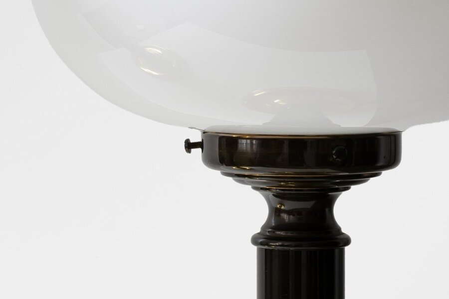 Pair Of French Opaline Table Lamps 20th Century