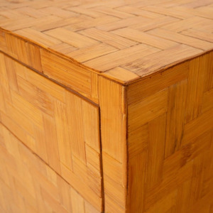 Pair of Pressed Bamboo Nightstands by Southern Nurseries, 1970s