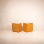 Pair of Pressed Bamboo Nightstands by Southern Nurseries, 1970s