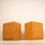 Pair of Pressed Bamboo Nightstands by Southern Nurseries, 1970s