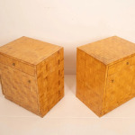 Pair of Pressed Bamboo Nightstands by Southern Nurseries, 1970s