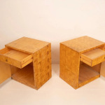 Pair of Pressed Bamboo Nightstands by Southern Nurseries, 1970s