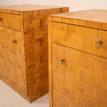 Pair of Pressed Bamboo Nightstands by Southern Nurseries, 1970s