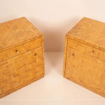 Pair of Pressed Bamboo Nightstands by Southern Nurseries, 1970s