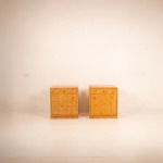 Pair of Pressed Bamboo Nightstands by Southern Nurseries, 1970s