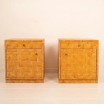 Pair of Pressed Bamboo Nightstands by Southern Nurseries, 1970s