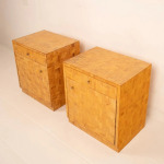 Pair of Pressed Bamboo Nightstands by Southern Nurseries, 1970s