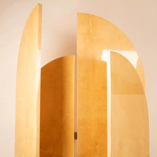 Parchment screen by Aldo Tura for TURA Milan 1960